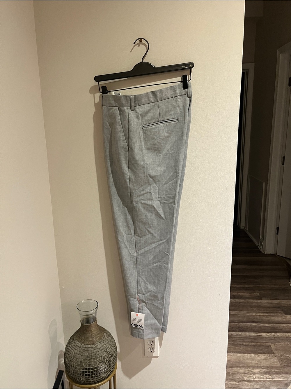 ASOS Light Gray Men's Dress Trousers